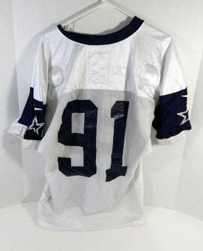 2018 Dallas Cowboys L.P. Ladouceur 91 Igra Izdana dres bijele prakse DP18900 - Neintred NFL igra rabljeni