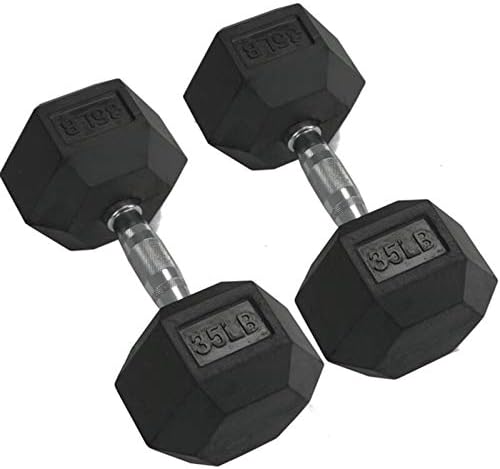 Pravi fitnes set od 2 gume Hex bučice sa metalnim ručkama, par 2 teške bučice biraju težinu