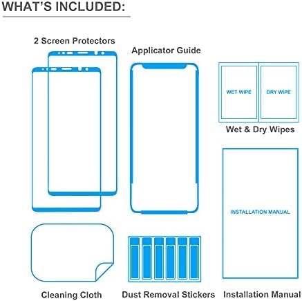 Wearmor kaljeno staklo zaštitnik ekrana kompatibilan sa Samsung Galaxy Note 8 jednostavna instalacija,