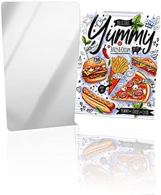 OComster kompaktno ogledalo brze hrane Bulk 2 Pack Card ogledalo, čips Hamburger Sandwich Pizza