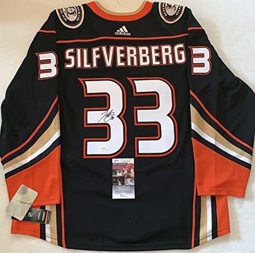 Jakob Silfverberg potpisao je Anaheim Ducks Adidas Autentic Adizero Jersey JSA - Autographirani NHL