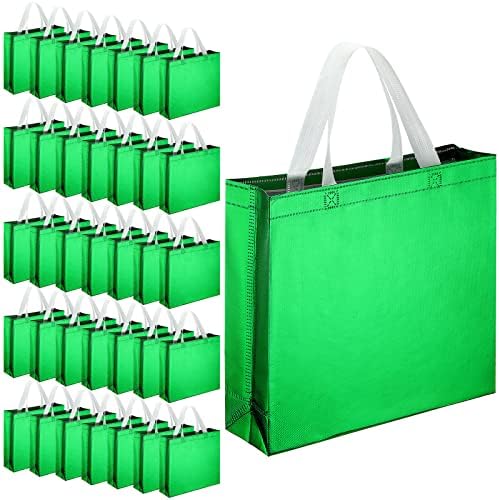 Eccliy 60 komada poklon torbe za višekratnu upotrebu torba za kupovinu namirnica s ručkama za