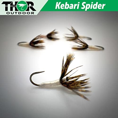 Tho Thor Vanjska leteća letenja - Sakasa Kebari Spider Reverse Hackle mokri muhe ribolov muhe