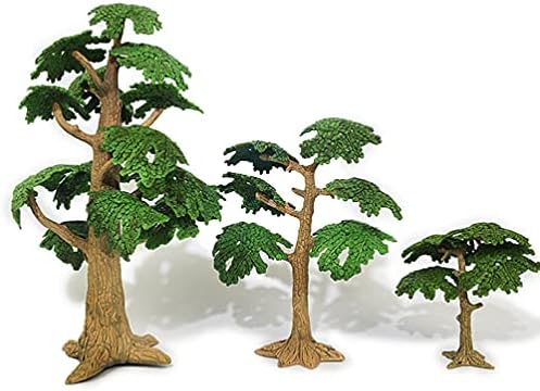 Doitool ured za dekor figurice 3pcs Mali božićno stablo Mini umjetni borovi simulacijski minijaturni
