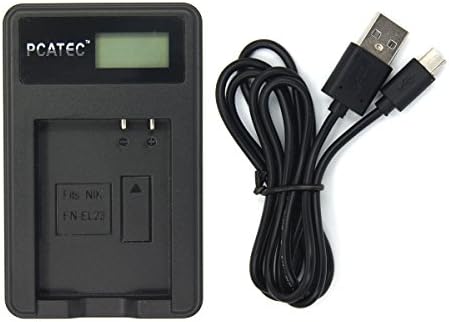 PCATEC LCD displej Micro USB kamere punjač za baterije za Nikon EN-EL23