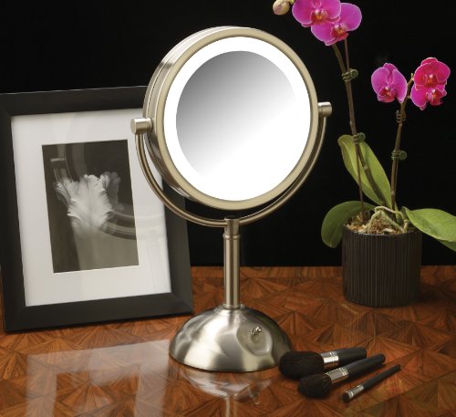 Jerdon osvijetljeno stolno ogledalo za šminkanje - Halo Osvijetljeno ogledalo za šminkanje sa uvećanjem