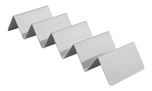 Američki metal MTSH5 od nehrđajućeg čelika Mini taco držač, 4-5 odjeljaci, 6,95 x 2, srebro