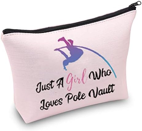 Pxtidy pol Vaulter Makeup Bag pol Vault Gifts just a Who Loves Pole Vault Bag Cosmetic torbica Vaulting