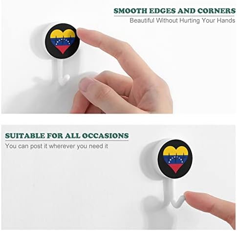 Love Venezuela Heartbeat Okrugli plastični kuke za ponovno zakraćivanje ljepila za višekratnu upotrebu