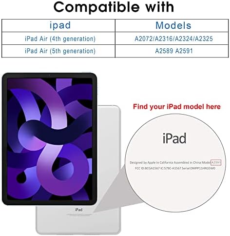 Arae za iPad Air 5 Generation 10.9 Slučaj / iPad Air 4 Generacija 10.9 Case Automatsko buđenje / spavanje