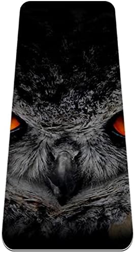 Siebzeh Owl Print Premium Thick Yoga Mat Eco Friendly Rubber Health & amp; fitnes non Slip Mat