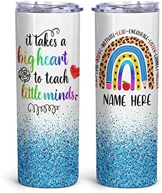 LASFOUR personalizirana čaša za učiteljicu s poklopcem - pokloni učitelja u vrtiću od poklona za