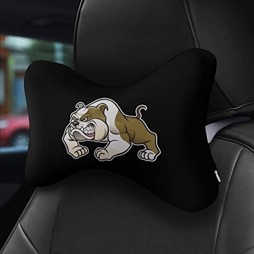 Angry bulldog jastuk za vrata od 2 udobnog nosača za glavu na glavnom punjenju za glavu punjena memorijska pjena