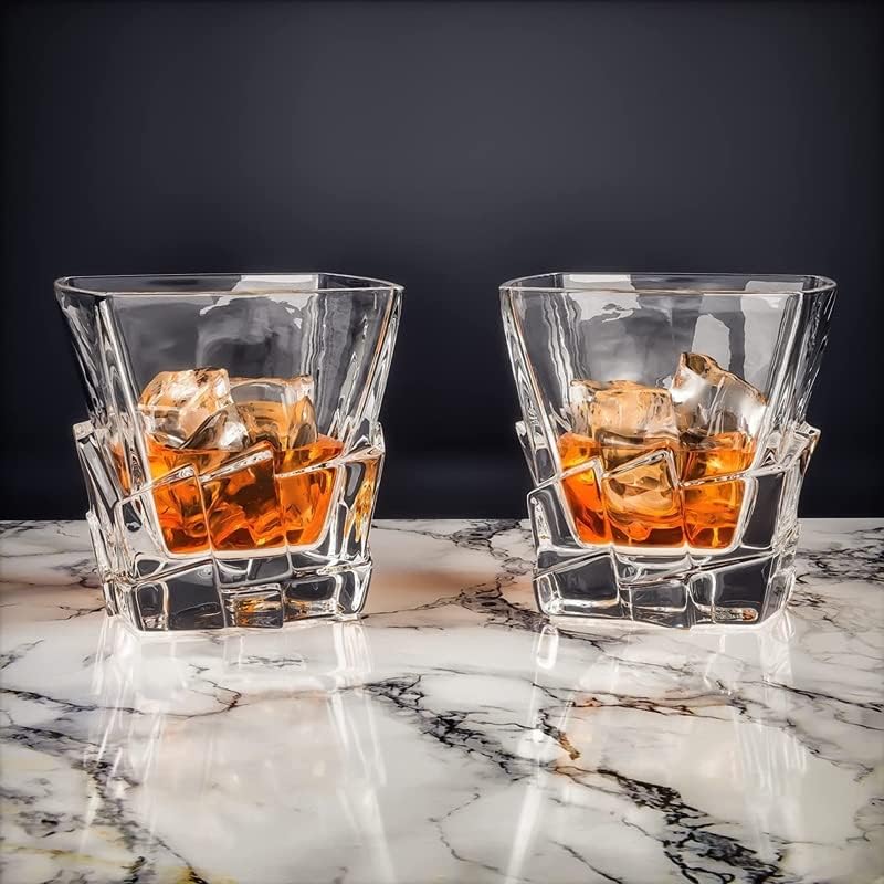 EODNSOFN Set od 6-320 Ml Iceberg Whisky Glass par za pranje u mašini za sudove, jedinstven poklon,