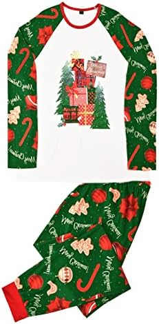 Obiteljske padžama hlače koje odgovaraju setovi, božićna porodica pidžama koja odgovaraju božićnoj