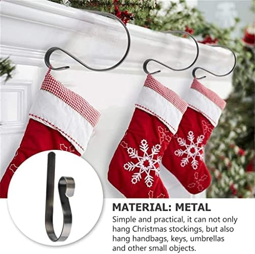 SDFGH 1 set 4 kom božićne zalihe časopisa Kuke kamin mantel vješalice Metalne viseće vješalice