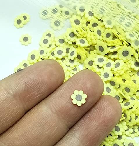 KEMEILIAN RTAO109 50g Clay Sun Flower Slice Polymer Hot Caly Sprinkles za zanate DIY spomenar Nail Art dekoracija