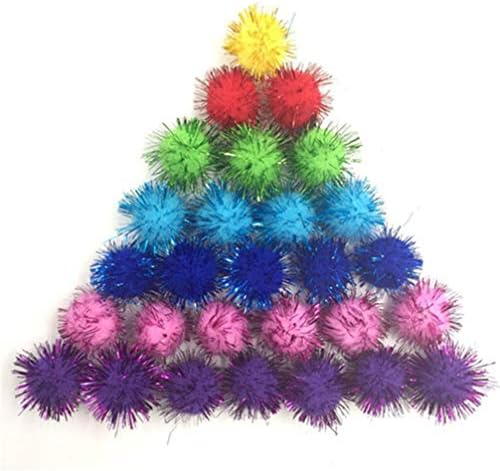 Home Pribor 200pcs Sparkle Glitter Pom Poms Balls Mini Multicolor pompoms DIY za kućni dekor Xmas Dekoracija