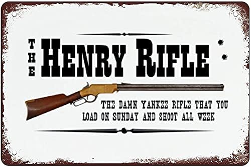 Henry Rifle Retro Funny Tin znak Garage Home Decor barovi dekor Art Poster Vintage Pekara kuhinja