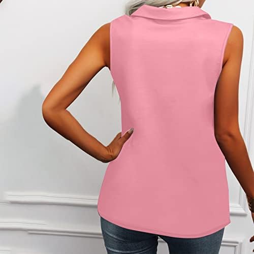 Bluza djevojke bez rukava 2023 Vneck pamuk Zip Up Lounge Cami Camisole Tank osnovna bluza Vest majica za