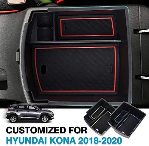 Autorder Custom Fit for Center Console Organizator Hyundai Kona 2018-2021 2022 2023 Dodatna oprema