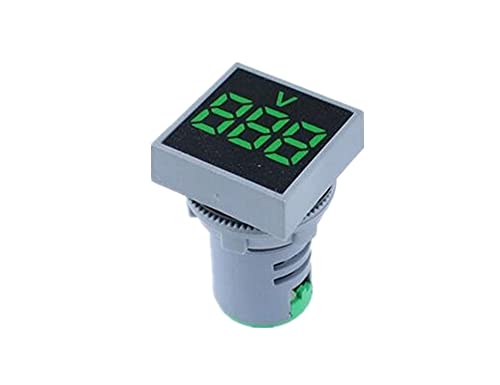 Ezzon 22mm Mini digitalni voltmetar kvadrat AC 20-500V Volt tester za ispitivanje napona Merač LED