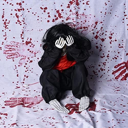 Leuya Halloween Horror lutka, drhtavi plač duh lutka glasovna kontrola Ghost Prop Halloween Party Decorations