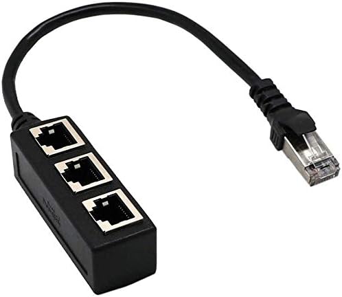 KOROMU RJ45 Ethernet razdjelnik kabl, RJ45 1 muški na 3 x ženski Lan Ethernet Splitter Adapter kabl pogodan