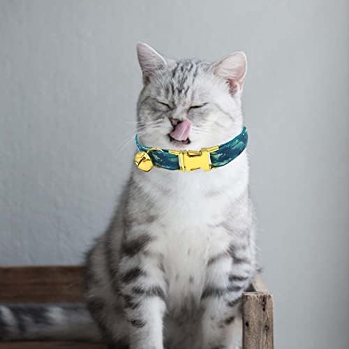 Kragna za kravatu za mačke, slatka tartan mašna ovratnik za kućne ljubimce sa zvonom, personalizirana metalna