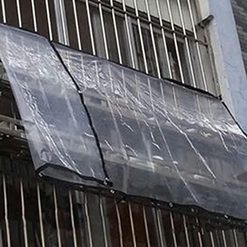 Clear Vodootporne tarps postrojenja Transparentna cerada vanjska balkona za balkon, otporna na kiš
