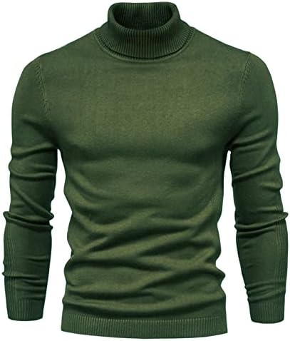 Dukseni i zimski zadebljani zadebljani topli džemper srednji ovratnik Muški višebojni džemper muški