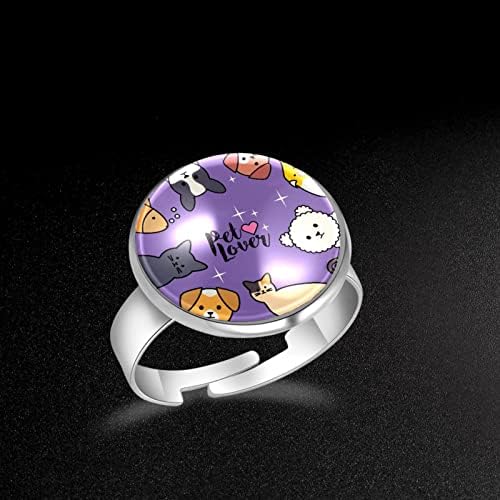 Prstenovi za žene djevojke slatke kućne ljubimce mačke životinje od nehrđajućeg čelika prsten