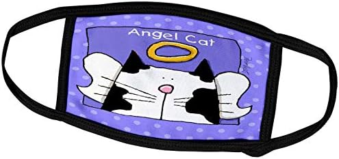 3drose S. Fernleaf Designs spomen obilježja mačke-Angel Bi Color Cat slatka crtana uspomena za kućne ljubimce-maske