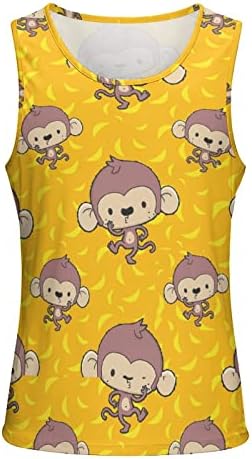 Banana i majmuni Muški rezervoar za vježbanje TOP Slim Fit majica bez rukava Sportski prsluk