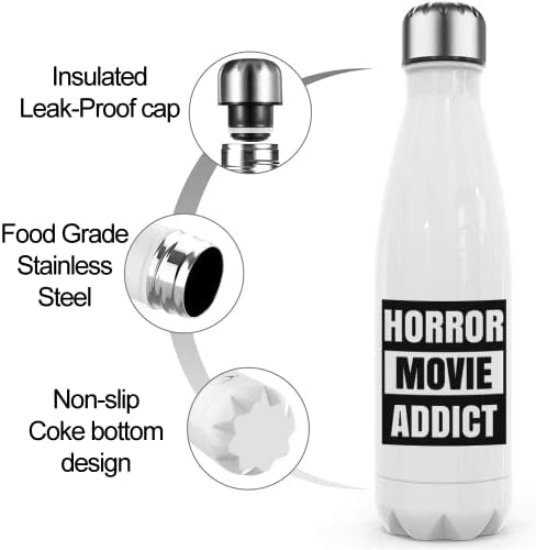 Horror Film Addict zastrašujući film Vodeni bočični poklon, smiješna boca od nehrđajućeg čelika