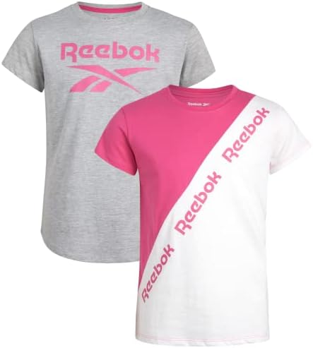 Reebok Girls 'majica - 2 pakovanje kratkih rukava modni tee dječji multip