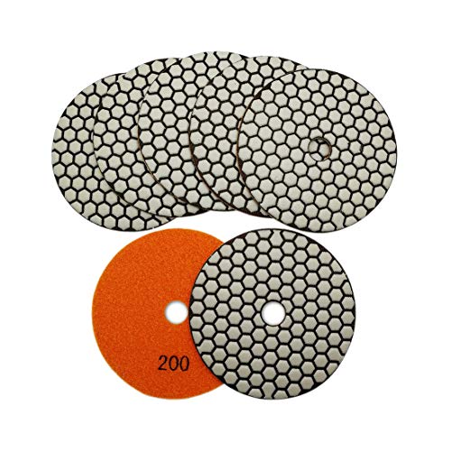SHIJATOOL 3-inčni suhi dijamantski jastučići za poliranje Grit 200 za granitni mermerni kvarc