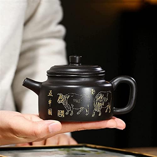 Office čapit čajnik 230ml Purple Clay teapoti Filtriraj čaj za ljepotu HAUMMADE TEAPOTS