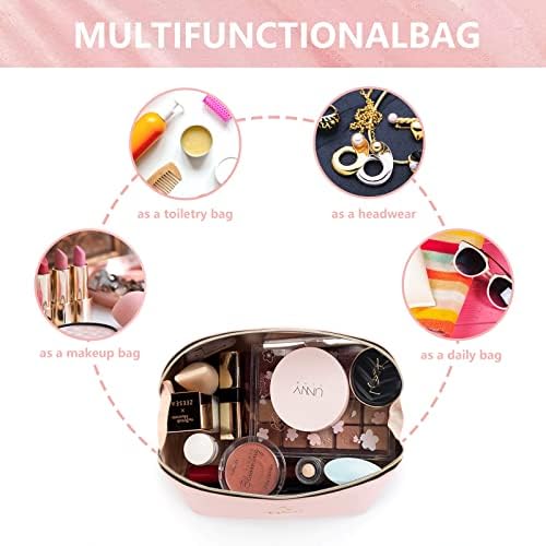 Keke Int'l kozmetičke torbe prijenosni Makeup Bag otvara stan za jednostavan pristup, multifunkcionalni