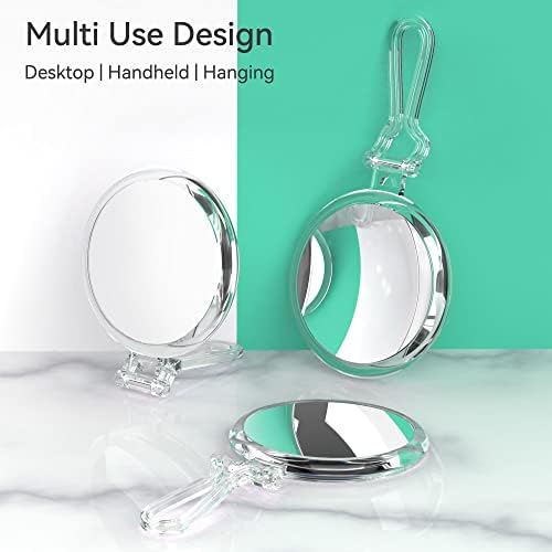 Miyadiva ručno ogledalo 25x uvećavajuće ogledalo sa ručkom,uvećavajuće ogledalo za šminkanje sa dvostrukom