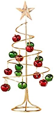 Kvalitet božićnog ukrasa 9,8 * 26,5cm Željezna za božićno drvca sa zvono gvožđe zvonom mini božićnom