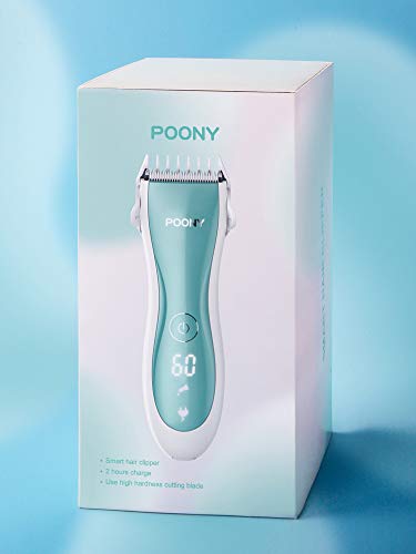 POONY Smart Clipper za kosu, komplet za šišanje kose, IPX7 vodootporan sa LED ekranom, USB punjenje domaćinstvo