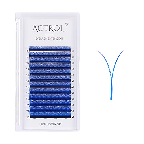 Actrol yy trepavice produžene trepavice Blue D Curl 0,07mm 8-15mm Mješovita y Proširenje jačine