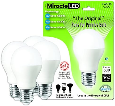 Miracle LED 604710 5-watt radi za sijalicu penija, zamjena od 60 W, savršeno svjetlo za zamjenu domaćinstva