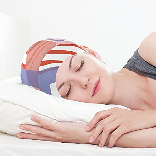 Kapa s lubanjem za spavanje Radni šešir Bonnet Beanies za žene prugasto šareno plaćeno geometrijsko patchwork