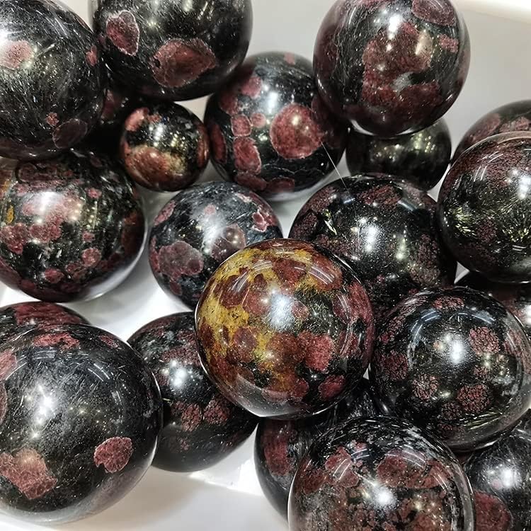 Acinra Početna Natural Crystal Redstone Stone Ball Crveno Početna Dekor paket od 1 uređenja soba