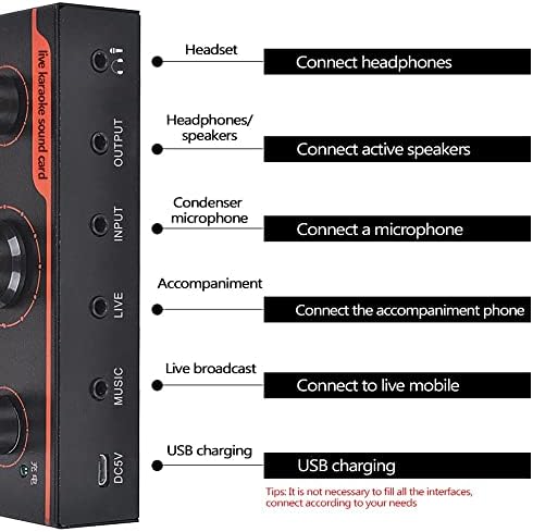 LMMDDP Professional Audio Mixer Audio USB Vanjska zvučna kartica slušalice mikrofon Webcast zabava Streamer