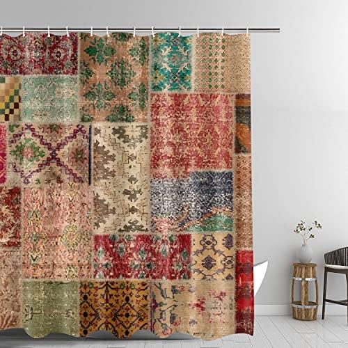 Gureter Marokanski dekor set za tuširanje, patchwork uzorak s različitim šarenim umjetničkim tematskim