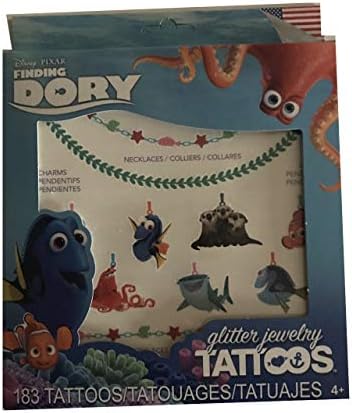 Sejati ekološke trgovine, Inc. Disney Pixar Pronalaženje Dory Glitter Nakit 183 Privremene tetovaže
