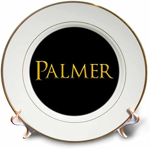 3drose Palmer Atraktivno muško ime u SAD-u. Žuta na crnoj daru ili šarmu - ploče